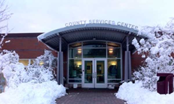 Eastcounty Service Center in all its winter glory