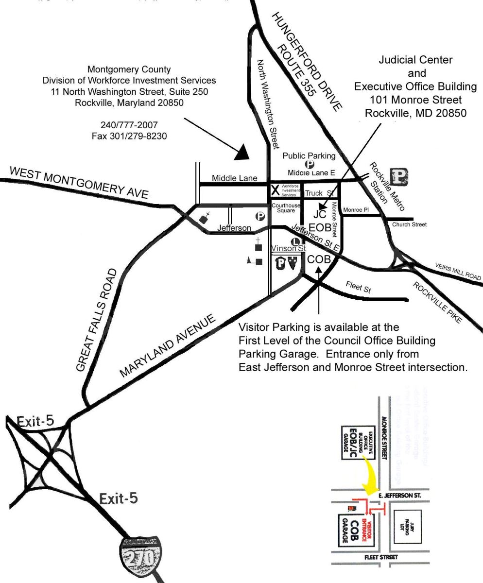 PARKING DIRECTIONS FOR  EXECUTIVE OFFICE BUILDING AND JUDICIAL CENTER