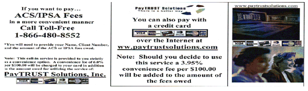 IPSA Online or Phone Payment
