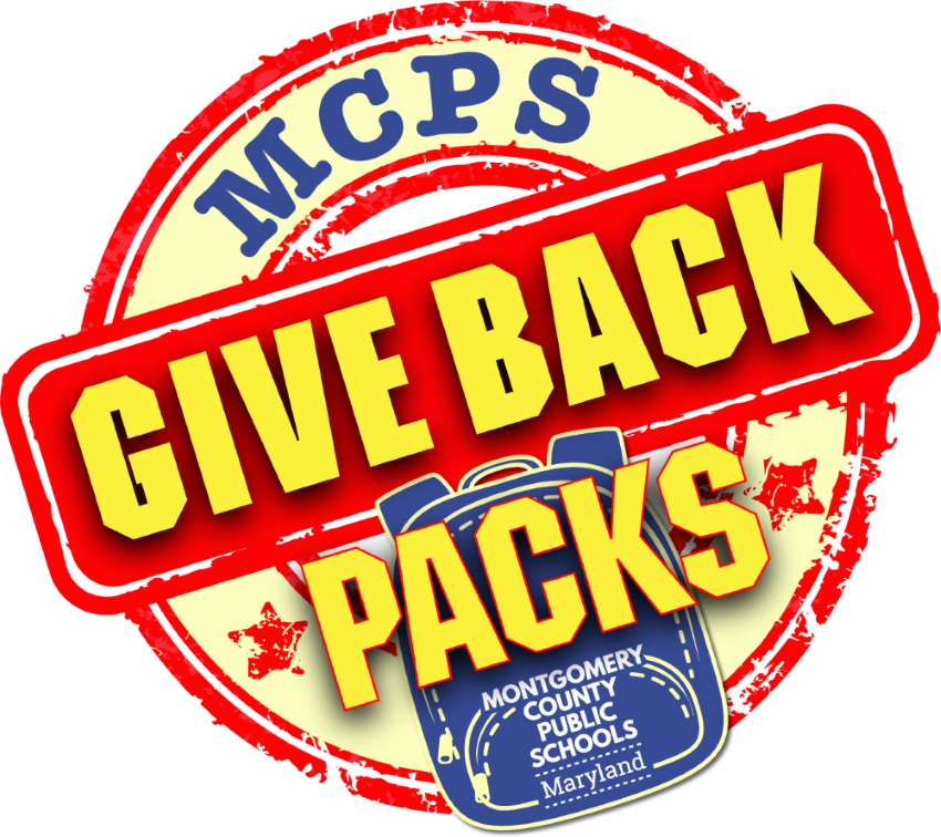 Logo de MCPS Give BackPacks.
