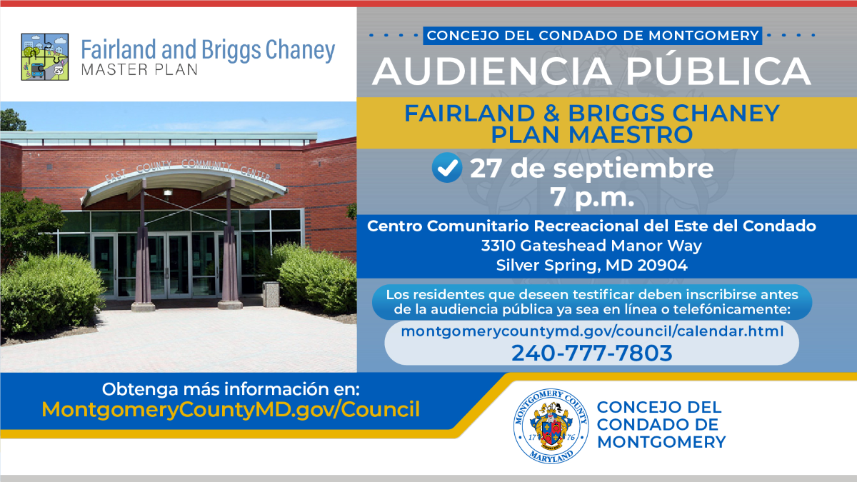 Plan Maestro Fairland y Briggs Chaney