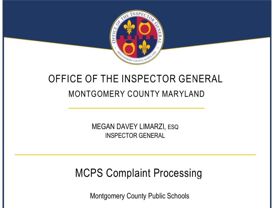 監察長辦公室關於 MCPS 投訴處理的報告