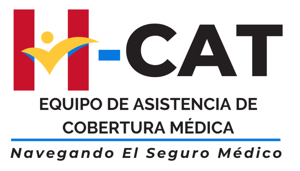 Logo: H-CAT. Texto: Equipo de Asistencia de Cobertura Médica, Navegando el Seguro Médico.
