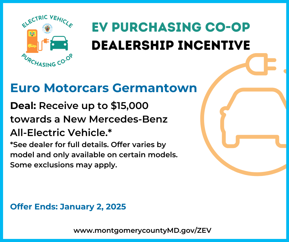 EV Purchasing Co-op Dealership Incentive. Euro Motorcars Germantown.