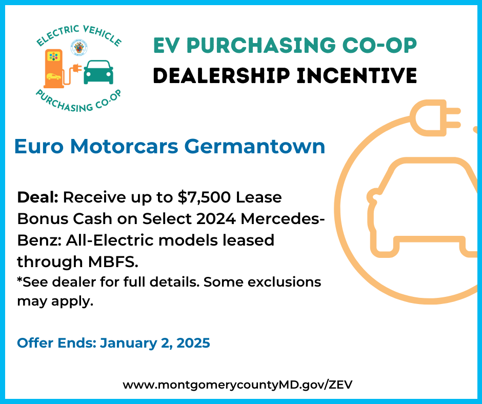 EV Purchasing Co-op Dealership Incentive. Euro Motorcars Germantown. 