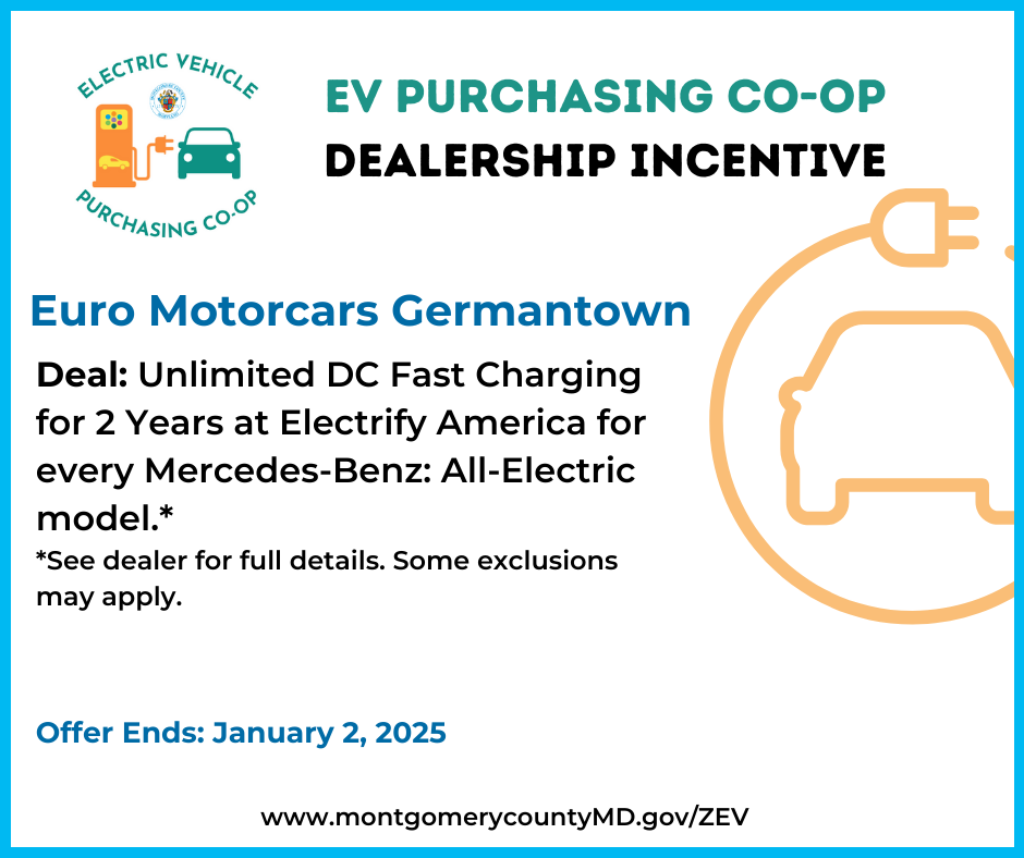 EV Purchasing Co-op Dealership Incentive. Euro Motorcars Germantown. 