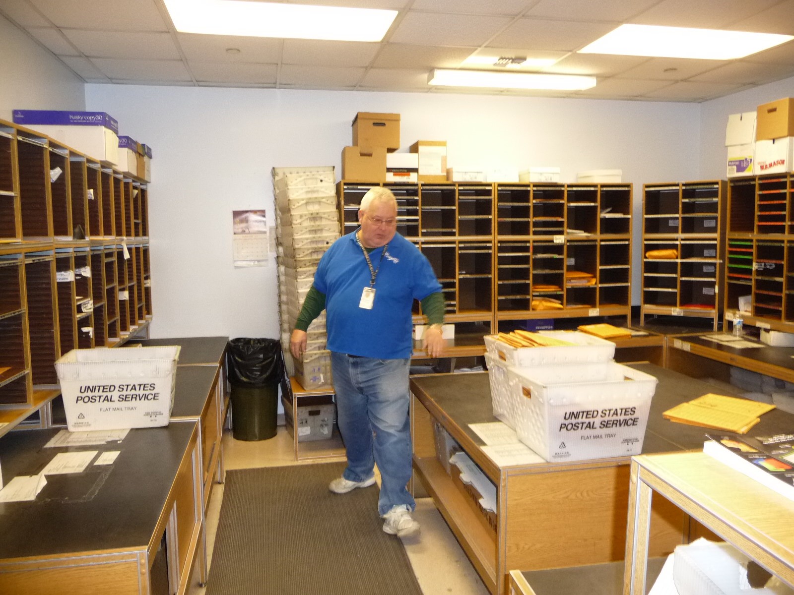 Mail room working image