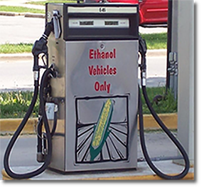 Ethanol Vehicles Only gas pump