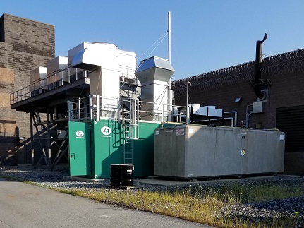 Operational CHP System at Montgomery County Correctional facility in September 2018.