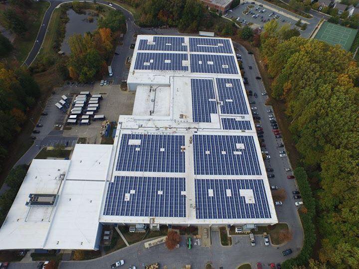 Solar Panels at Department of Liquor Control Warehouse