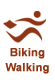 Biking & Walking, healthful ways to get to work.