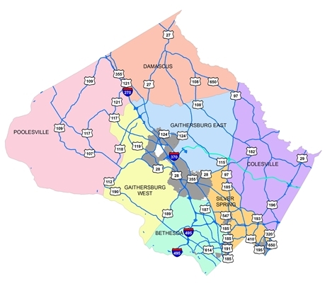 Montgomery County Md Snow Plow Map MCDOT   Division of Highway Services