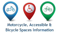 Bicycle, Motorcycle & Accessible Spaces