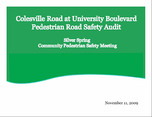 Colesville Road audit cover