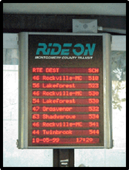 Ride On transit sign