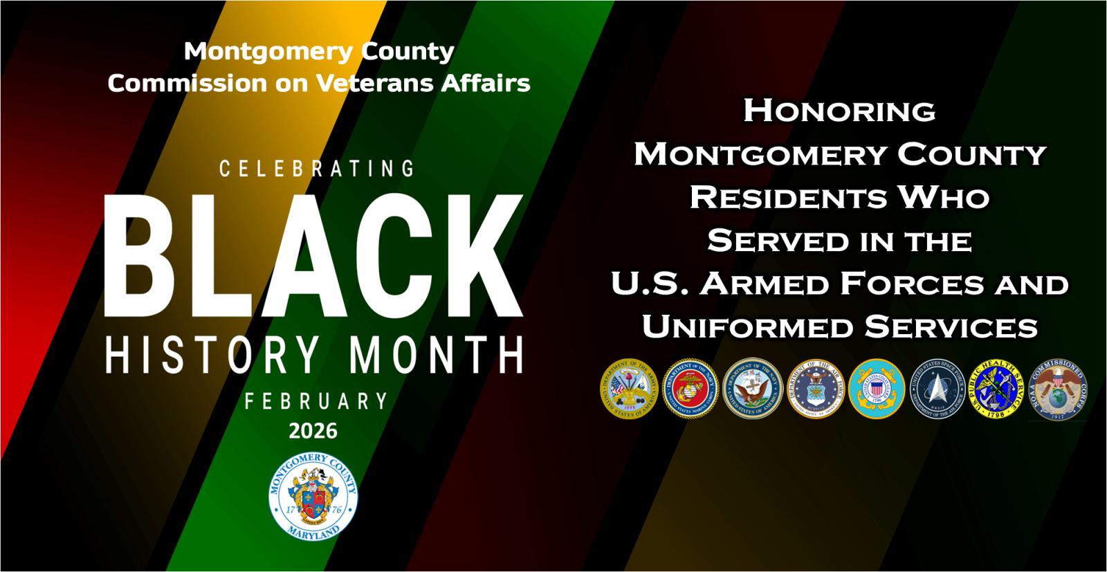 Montgomery County Commission on Veterans Affairs Celebrating Black History Month 2025