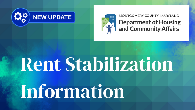 Informational webinars on Montgomery County's Rent Stabilization Law for landlords, tenants, and stakeholders.
