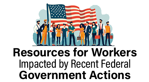 Resources for impacted federal workers in Montgomery County, featuring support for employment, housing, and health.