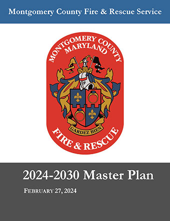 Cover page of the MCFRS Master Plan for 2024-2030