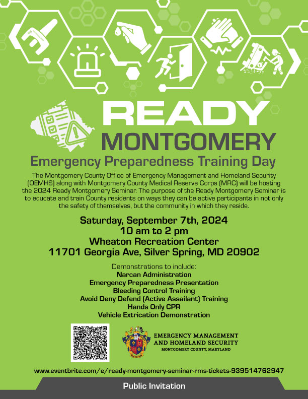 Flyer for Ready Montgomery Seminar Sept 7 2024