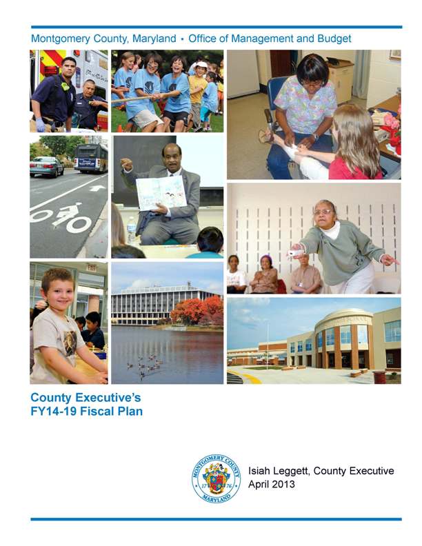 County Executive's FY14-19 Fiscal Plan cover
