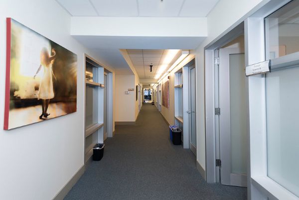 hallway in the Rockville Innovation Center