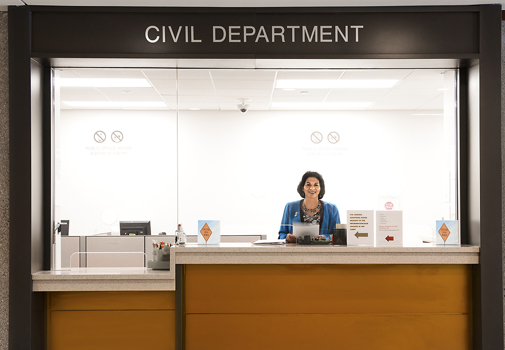 Civil Department front counter