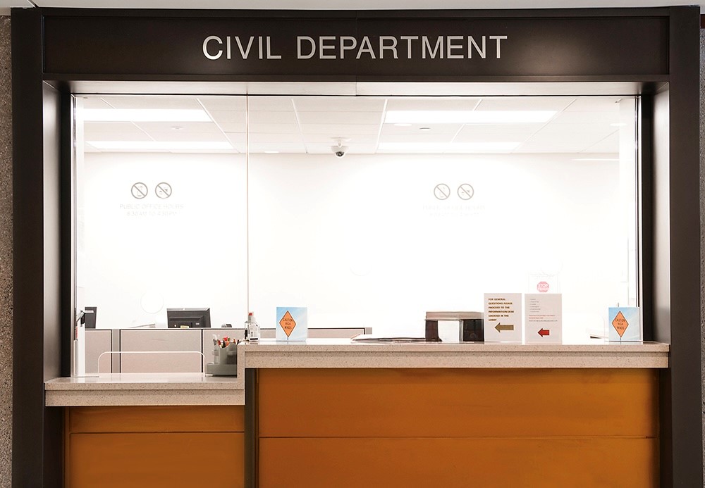 Civil Department front counter