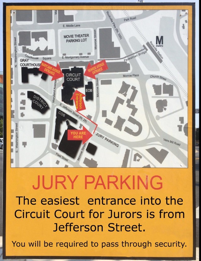 Jury Parking Entrance