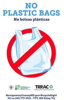 Image: No Plastic Bags Decal for apartments and condos