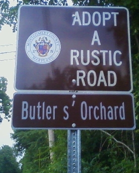 Rustic Road sign