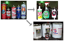 replacing aerosols with re-usable pumps