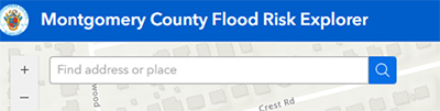Montgomery County Flood Risk Explorer address search