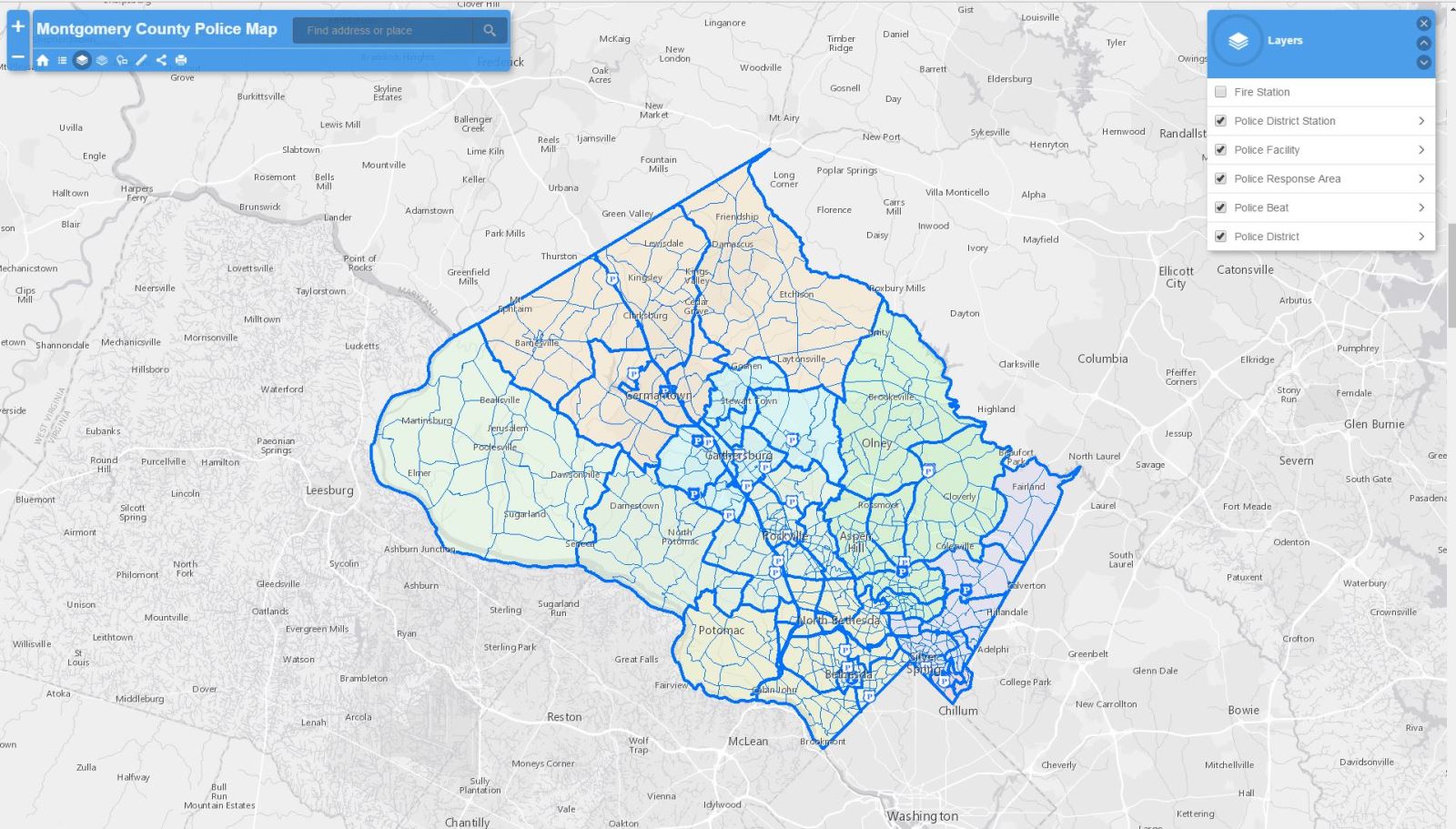 Montgomery County Parcel Map Montgomery County GIS: Maps