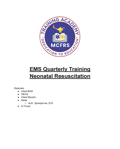 Thumbnail of Neonatal Resuscitation document