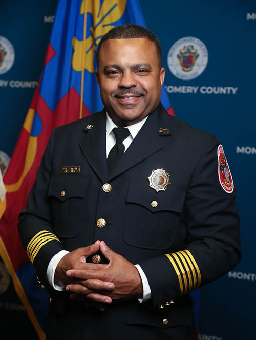 Fire Chief Corey A. Smedley in Class A uniform