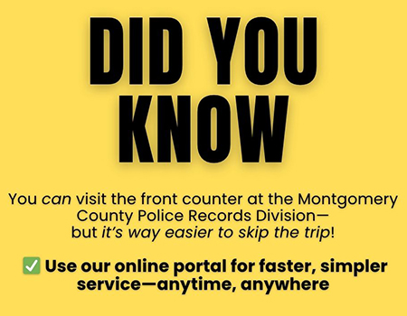 Use online portal to get police records faster and simpler.