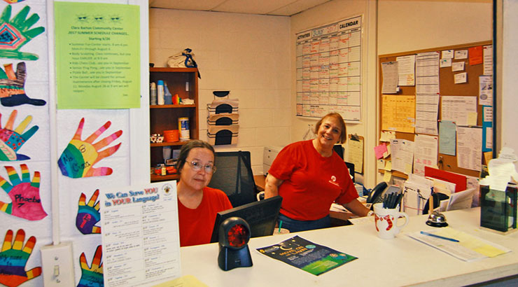 information desk - Clara Barton Neighborhood Recreation Center