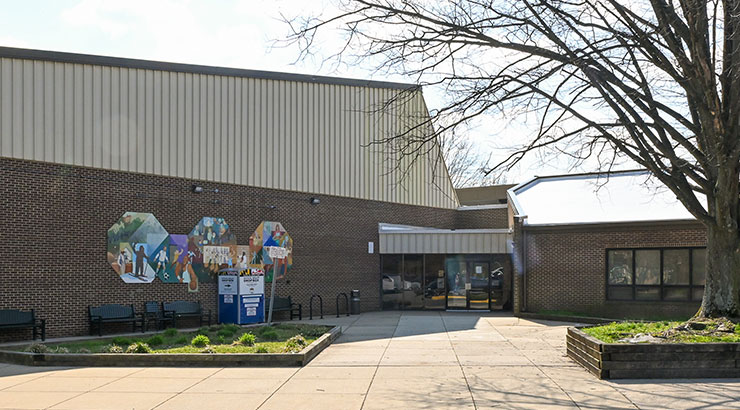 Front of Building and Entrance - Bauer Drive Community Recreation Center