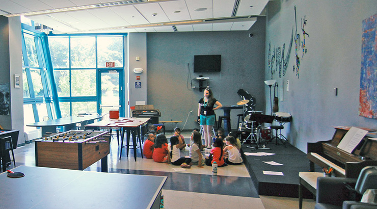 group of children in Game Room
