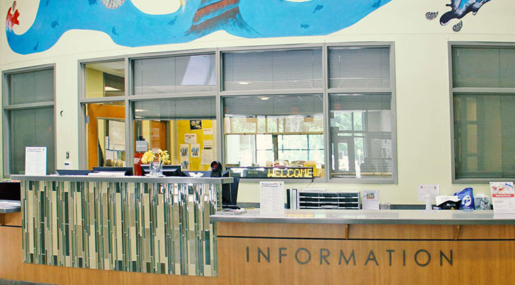 Information desk - White Oak Community Recreation Center