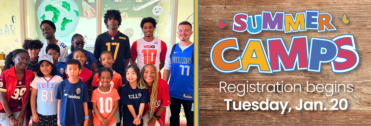 Registration for 2026 Summer Camps begins Tuesday, Jan. 20