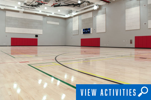 Photo of an open gym. View all open and drop-in sports.