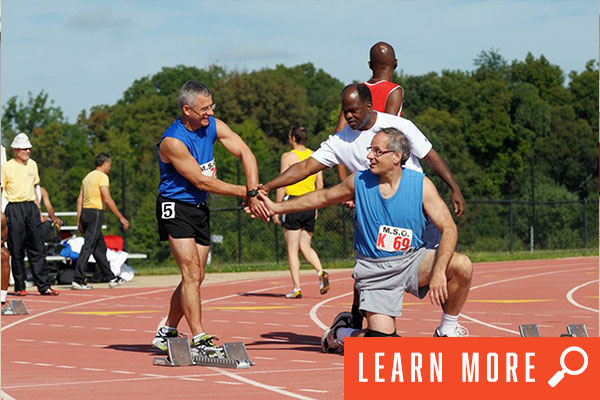 Senior olympics in action. Learn more.